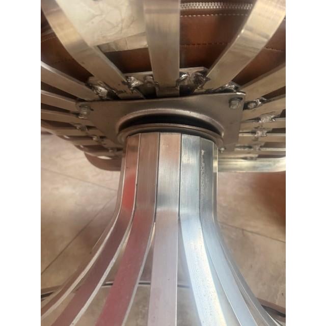 Mid-Century Russell Woodard Tulip Aluminum Patio Set by Herbert Saiger, 1960s, 3 Pieces For Sale - Image 9 of 13