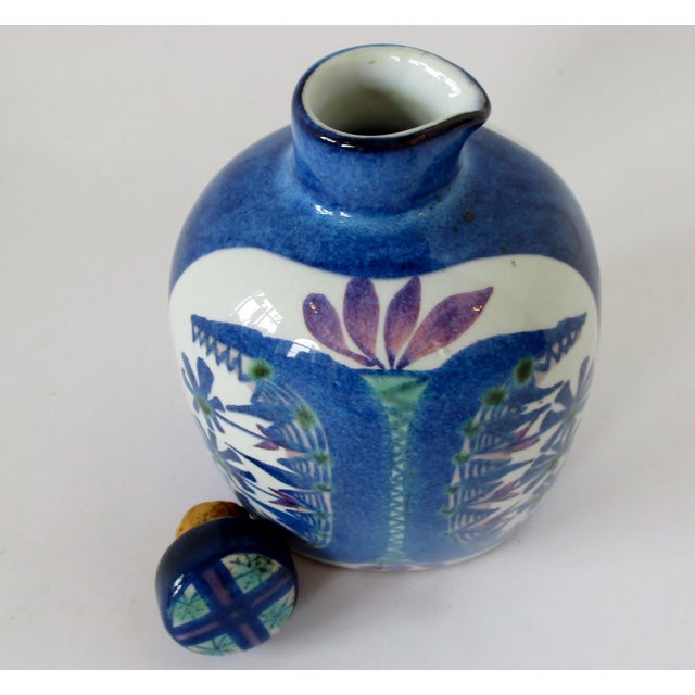 Ceramic 1950s Danish Faience Bottle For Sale - Image 7 of 10