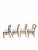 Mid-Century Modern MCM Attributed Heywood-Wakefield Dining Chairs in Blonde Birch – Set of 4 For Sale - Image 3 of 10