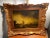 Antique oil painting 19th century boat on the water with two watermen. Signed what appears to be Jensen. Well executed,...