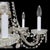 Vintage Crystal, Glass & Brass 6-Light Chandelier C1940 For Sale - Image 4 of 10