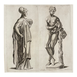 1671 Roman Sculpture Engraving