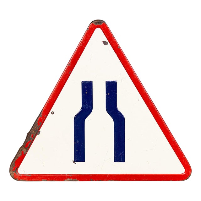 Street Sign in Sheet Metal from Vitracier/Neuhaus For Sale