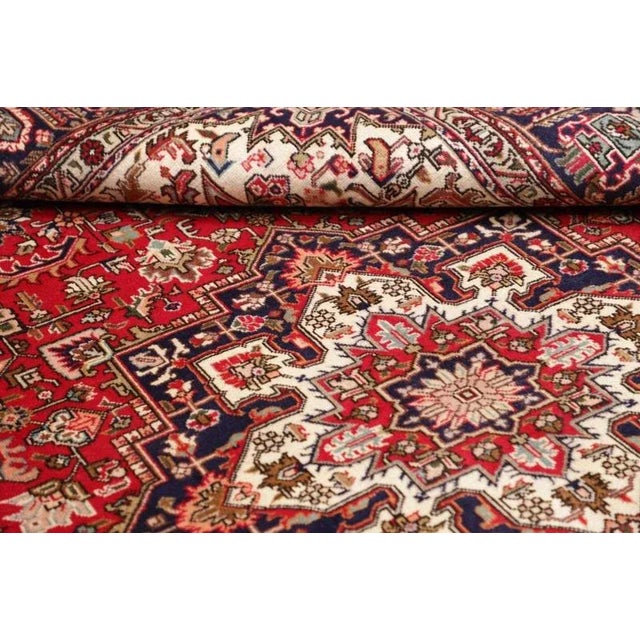 Middle Eastern Hand-Knotted Tabriz Rug For Sale - Image 10 of 11