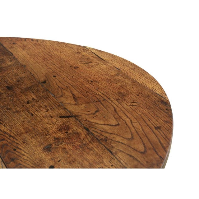 Wood Antique Oak Drop-Leaf Gate Leg Dining Table, 1700s For Sale - Image 7 of 9