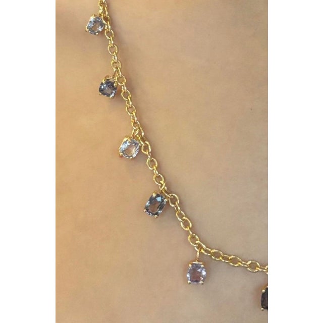 Spinel Necklace Jen Proudman Jewelry Spinel and 14k Gold One of a kind Spinel Necklace. Beautiful mixed, dreamy spinel...