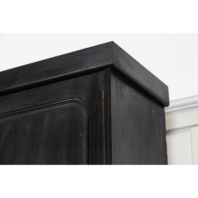 Large English Ebonised Mirrored Mahogany Cabinet, 1880 For Sale - Image 13 of 18