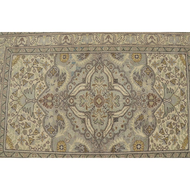 Textile 1960s Turkish Floral Handknotted Rug For Sale - Image 7 of 10
