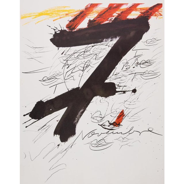 Antoni TAPIES (1923-2012) Catalunya Original color lithograph poster Signed in the plate On poster paper, 52 x 72 cm...