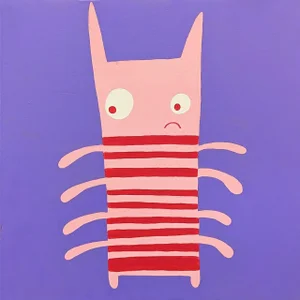 Todd Goldman Monsta (Original Painting on Canvas)