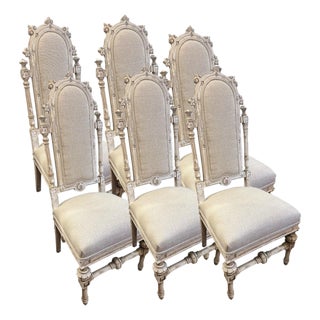 French Dining Chairs, S/6 For Sale