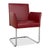 Modern Jason Leather Cantilever Chairs in Red from Walter Knoll and Wilhelm Knoll, Set of 4 For Sale - Image 3 of 15