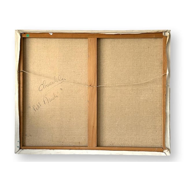 French Midcentury City of Paris W/ Eiffel Tower Oil Painting For Sale - Image 3 of 4