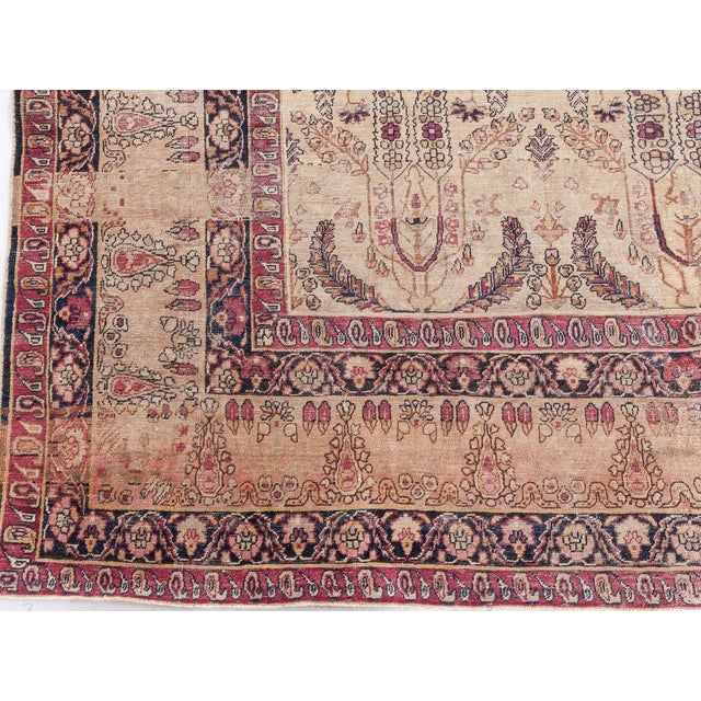 Textile Early 20th Century Persian Kirman Rug For Sale - Image 7 of 9