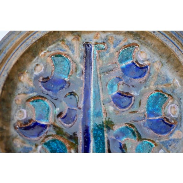 Mid-Century Modern Large Mid-Century Scandinavian Modern Wall Plate by Thomas Hellström for Nittsjö, Sweden For Sale - Image 3 of 13