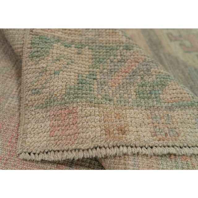 Turkish Oushak Rug 2'10" x 7'7" #20248 For Sale In Houston - Image 6 of 8