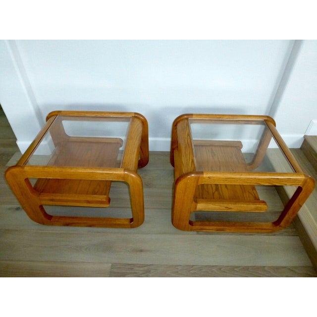 Mid Century Lou Hodges Design Mersman Waldron Comfort End Tables A Pair Chairish