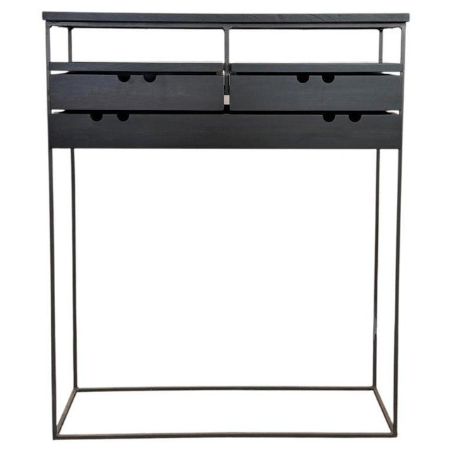 This one-of-a-kind, mid-century inspired console table is designed and made in Brooklyn, NY by cityFoundry. It features a...