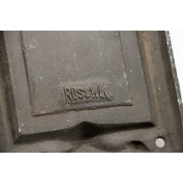 Mid 20th Century Vintage 17 In. Art Deco Bronze Door Push Plate For Sale - Image 5 of 6