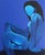 Bodasca, Blue Woman on Canvas, 2025, Acrylic on Canvas For Sale - Image 3 of 16