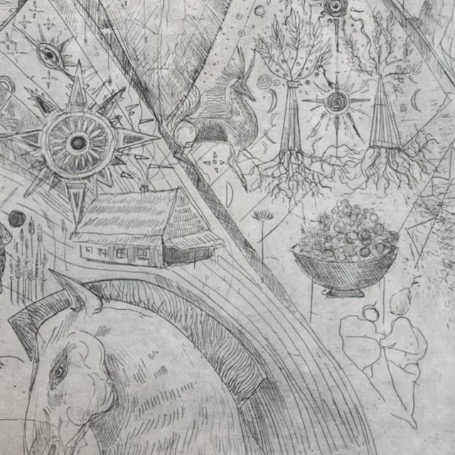 Ewa Kutylak, August, Mezzotint and Drypoint on Paper, 2012 For Sale - Image 4 of 6