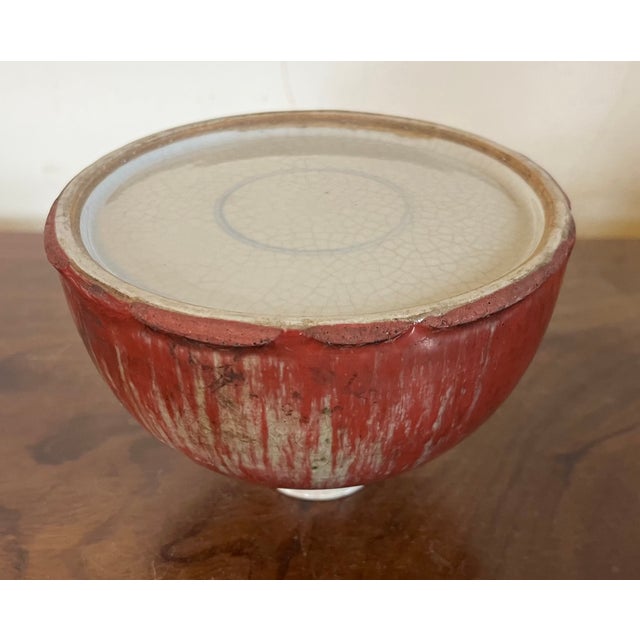 Antique Late Qing 19th Century Chinese Sang De Boeuf Oxblood Flambe Glaze Scholar's Desk Water Pot or Taibai Jar For Sale - Image 15 of 18