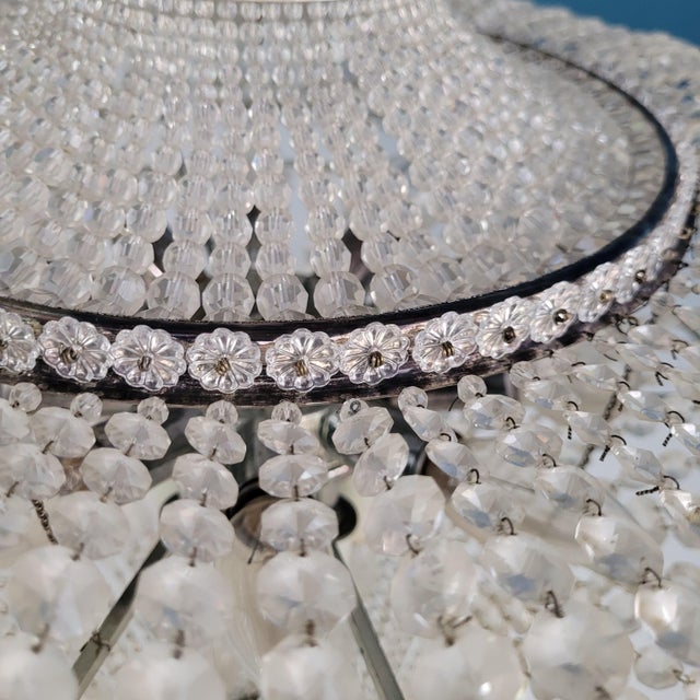 Chandelier in Strass Crystal, Spain, 1970s For Sale - Image 11 of 18