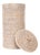 Artifacts Rattan Double Toilet Roll Holder in White Wash For Sale