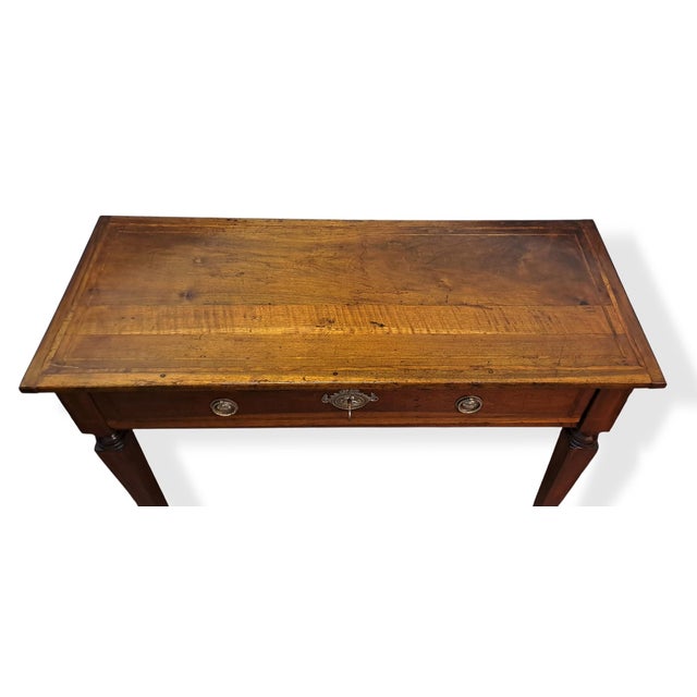 Brown Walnut Table, Parma, Italy, 18th Century For Sale - Image 8 of 11