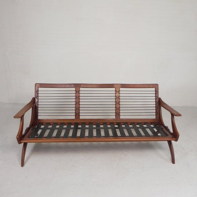 Teak Three-Seater Sofa from De Ster Geldermalsen, Gelderland, 1960s For Sale - Image 13 of 18