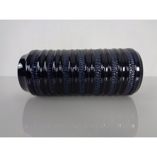 Blue Dark Blue E4-30 Ceramic Vase from Carstens Tönnieshof, Germany, 1960s For Sale - Image 8 of 16