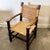 Brown Vintage French Oak and Rattan Armchairs, 1940s, Set of 2 For Sale - Image 8 of 9