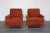 Vintage Pair of Red Chenille Club Chairs For Sale - Image 10 of 10
