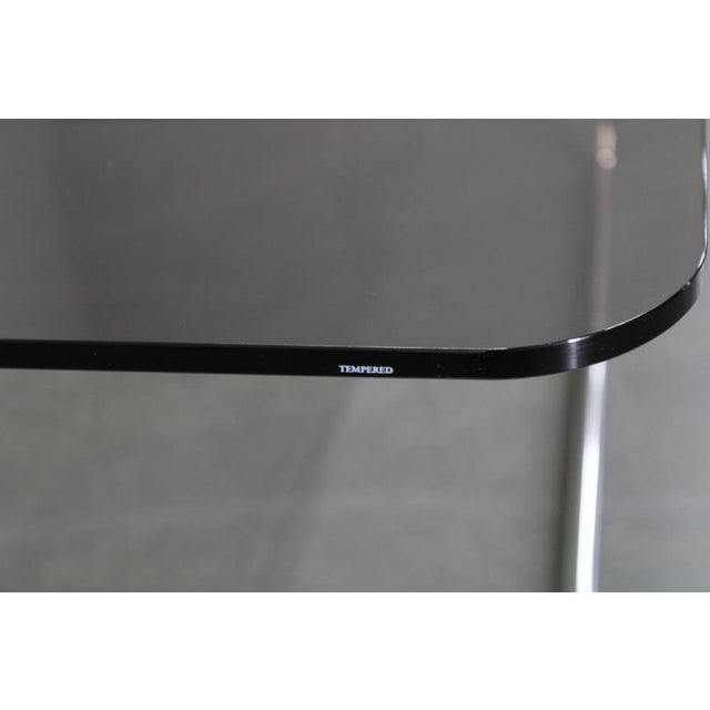 Mid-Century Smoked Glass Coffee Table, Italy, 1970s For Sale - Image 6 of 12
