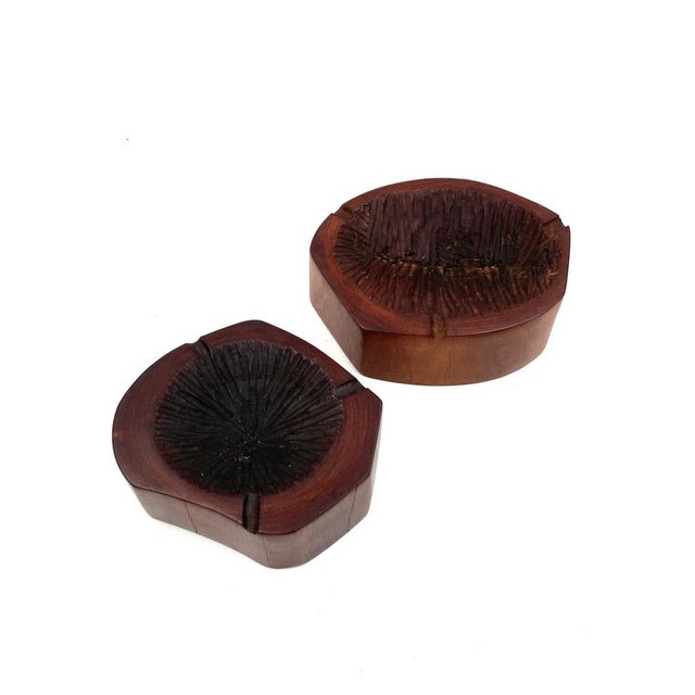 Modern Modern Wood Ashtrays, France, 1970s, Set of 2 For Sale - Image 3 of 18
