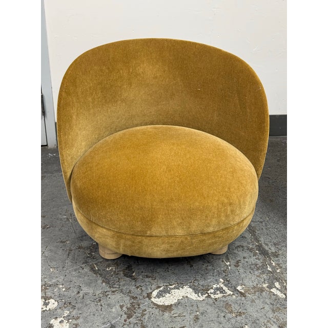 Mohair Brown Sugar Laight Chairs, Pair For Sale In San Francisco - Image 6 of 12