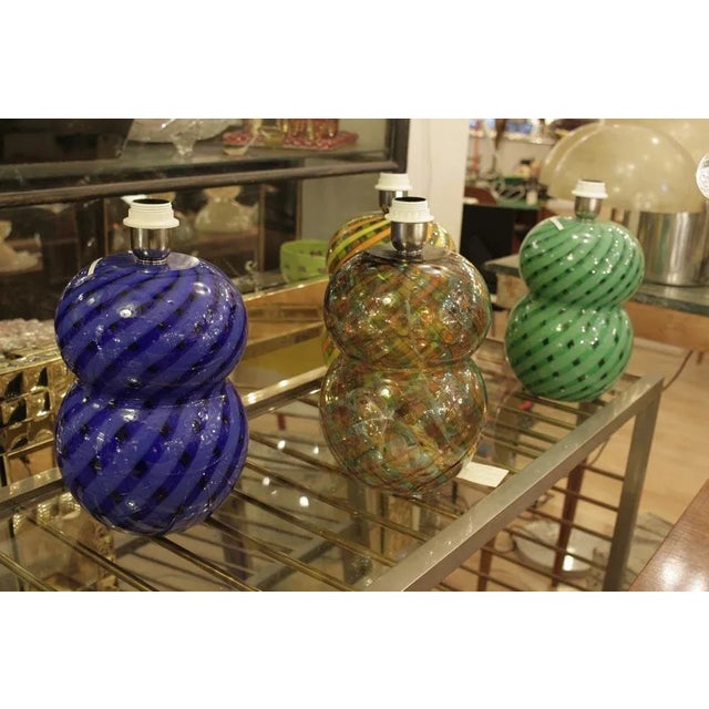 Mid-Century Modern Murano Reticello Table Lamp, 1960s For Sale - Image 3 of 4