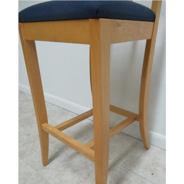 Atelier International 1990s Michael Graves Design for Atelier Prototype Finestra Bar Stool Chair One of a Kind For Sale - Image 4 of 13