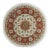 9x12 Ivory Hand-Knotted Wool Rosette Medallion Detail Traditional Carpet Rug For Sale