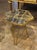 Mid-Century Modern Pair of Italian MCM Brass and Marble Hex Tables For Sale - Image 3 of 5