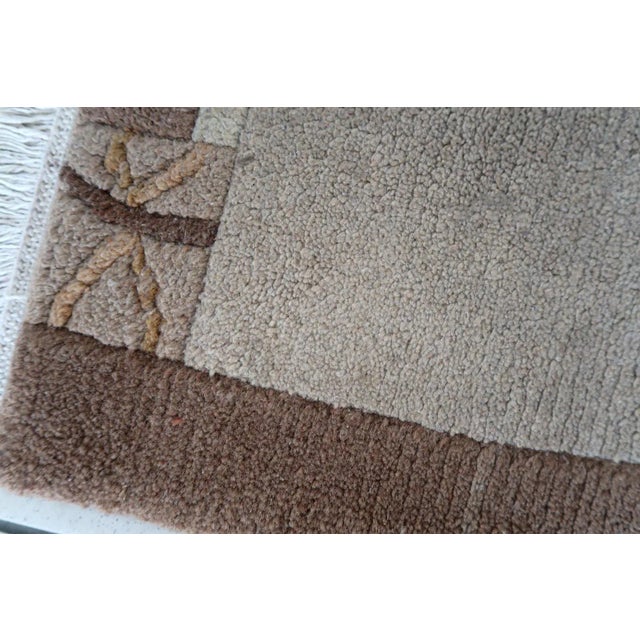 1970s 1970s Handmade Vintage Tibetan Khaden Rug 2.4' X 4.5' For Sale - Image 5 of 11