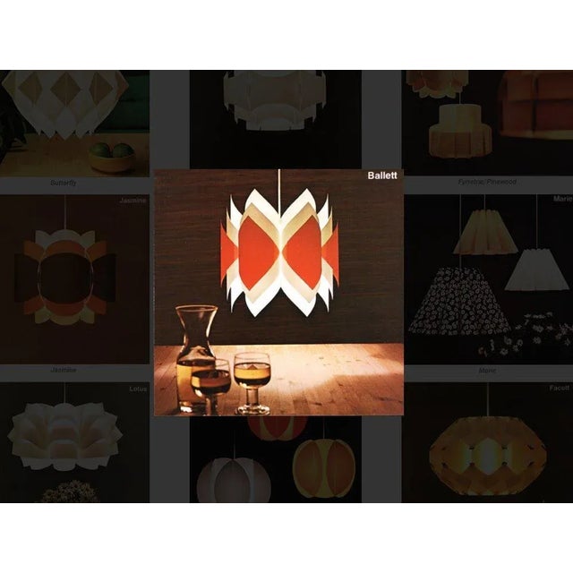 Plastic Plastic Balett Pendant Lamp, Denmark, 1972 For Sale - Image 7 of 8