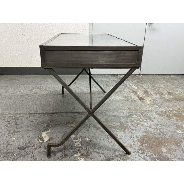 Early 21st Century Arteriors Flint Campaign Desk For Sale - Image 5 of 12