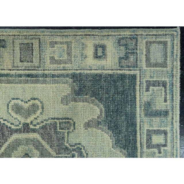 Turkish Oushak Rug 2'8" x 8'2" #19005 For Sale - Image 4 of 8
