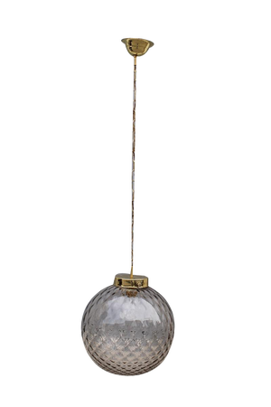Big Grey Ball Murano Chandelier from Venini, 1960s