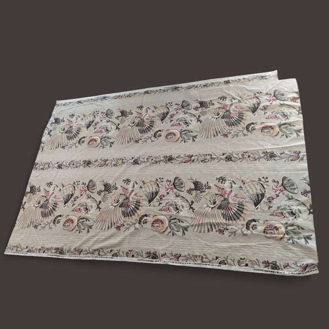 Designer Coastal Sea Shell Fabric 2+ Yards For Sale - Image 15 of 16