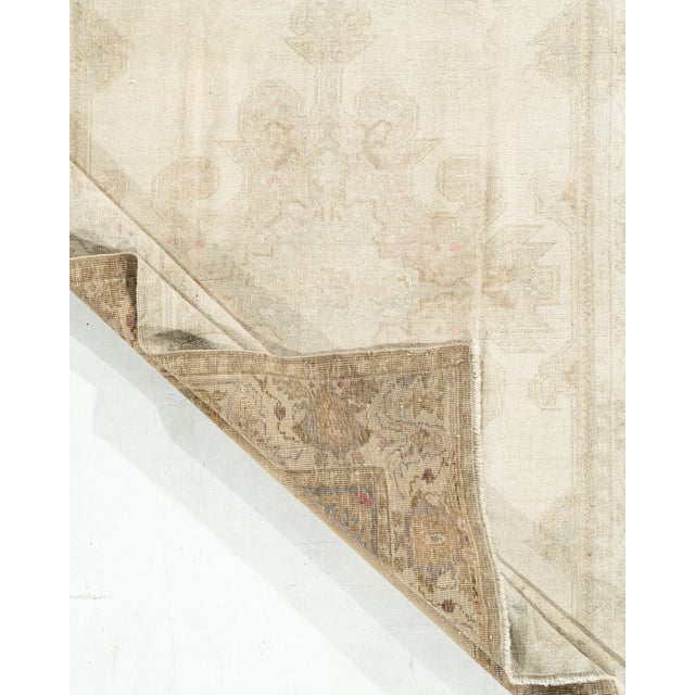 Vintage Circa 1940 Turkish Oushak Area Rug 4ft 7in X 7ft For Sale - Image 15 of 17