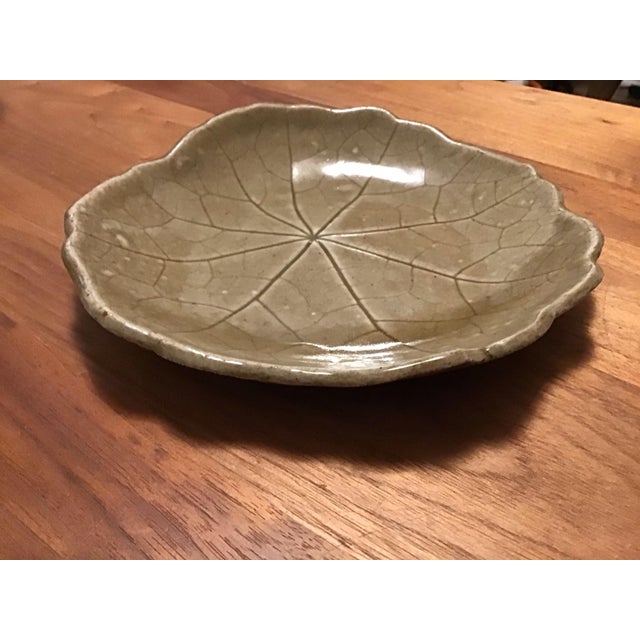 Art Deco 1970s Handcrafted Ceramic Plates Artist Beth Eagan - Set of 2 For Sale - Image 3 of 11