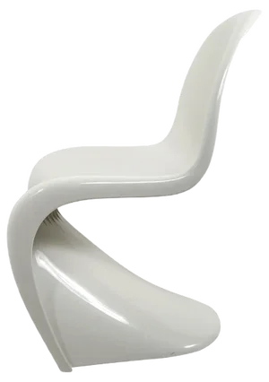 Gloss White S-Chair by Verner Panton for Herman Miller, 1971