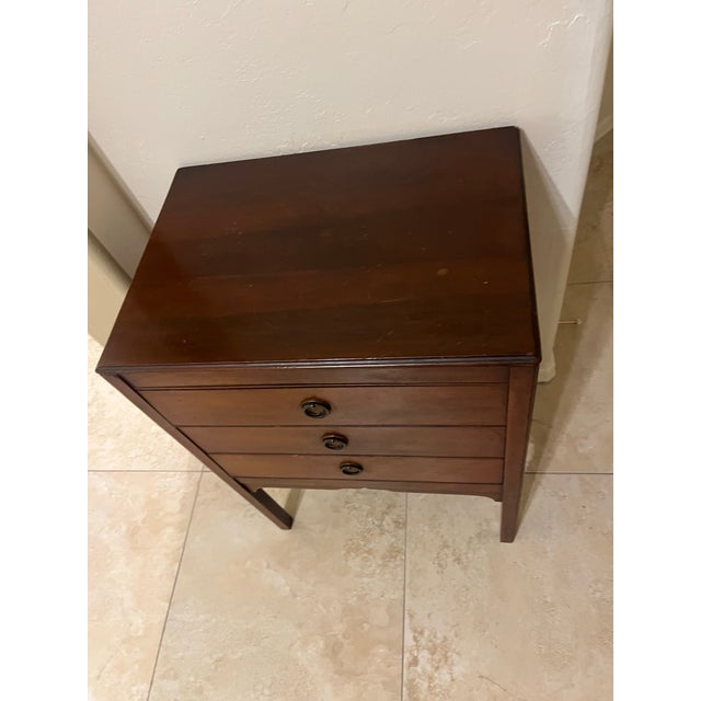 1910s 1910s Edwardian Mahogany 3 Drawer Music Sheet Cabinet For Sale - Image 5 of 12